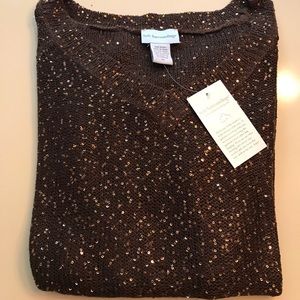 New brown medium size Shimmer sweater